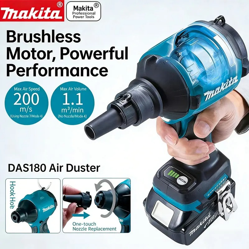 Diy Electronics Workshop - Makita DAS180 18V soprador de pó