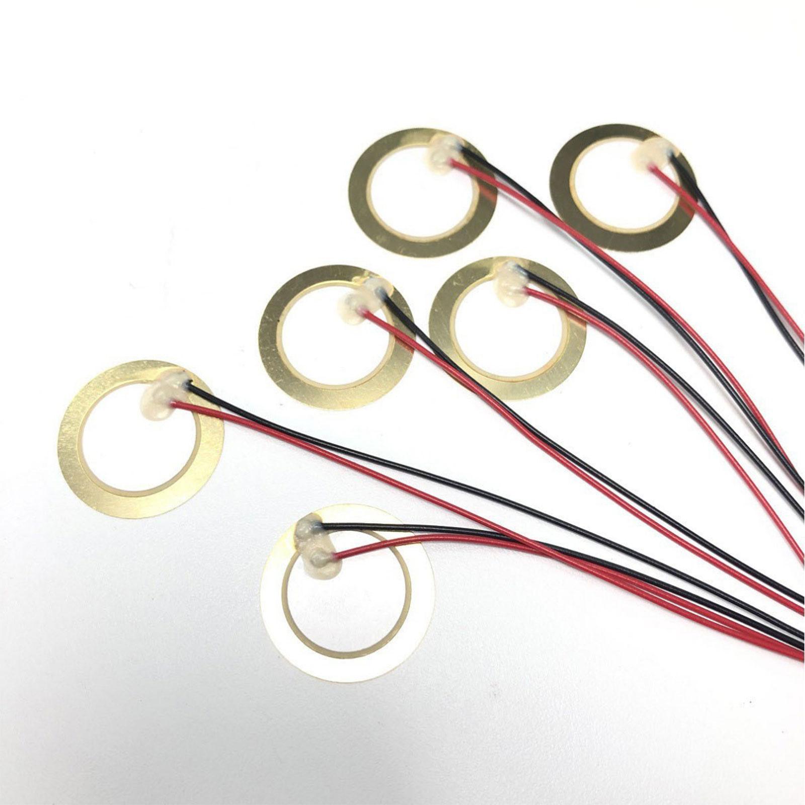 Diy Guitar Electronics Kit - Sensor de Disco Piezoelétrico Pré-Soldado de