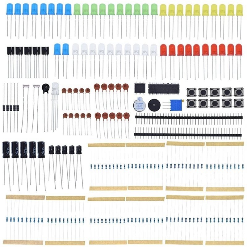 Diy Electronics Components - Novo Kit Básico de Componentes Eletrônicos