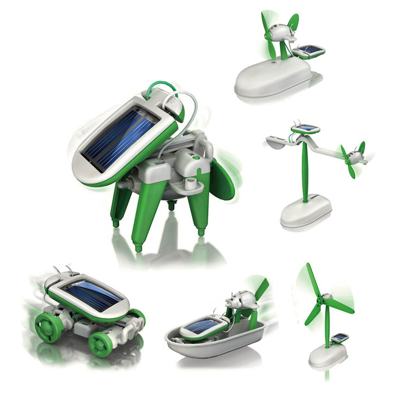 Kit Robô Solar 6 em 1: Brinque - Diy Robot Electronics Kit avaliação e preço