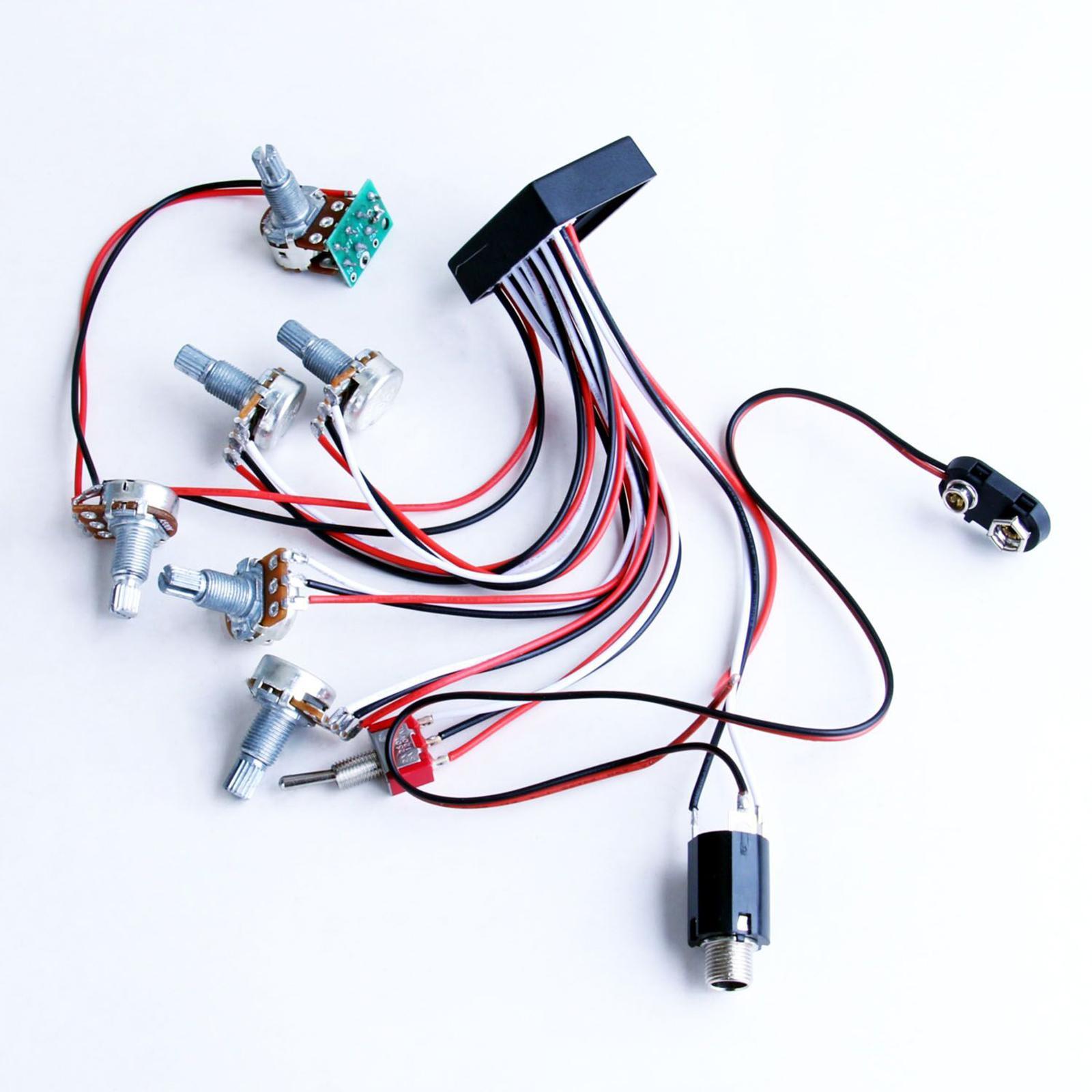 3 banda ativo passivo captador - Diy Guitar Electronics Kit avaliação e preço