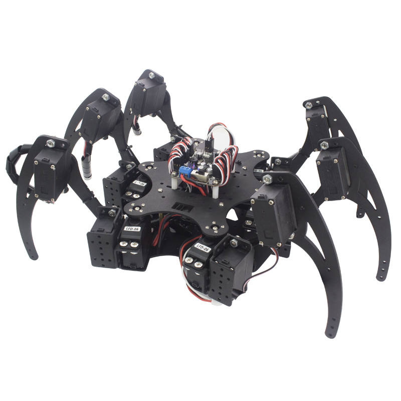 18 dof alumínio hexapod aranha - Diy Robot Electronics Kit avaliação e preço