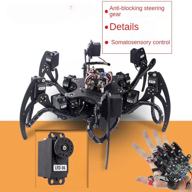 18 dof alumínio hexapod aranha - Diy Robot Electronics Kit avaliação e preço