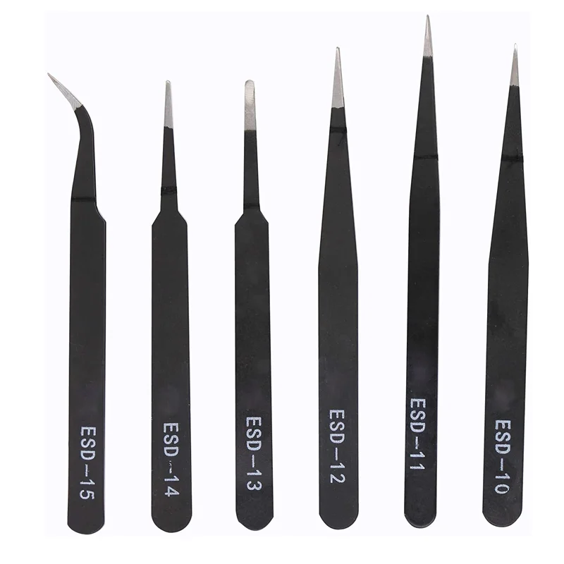 Pinça anti-estática esd de aço - Diy Home Electronics Lab avaliação e preço