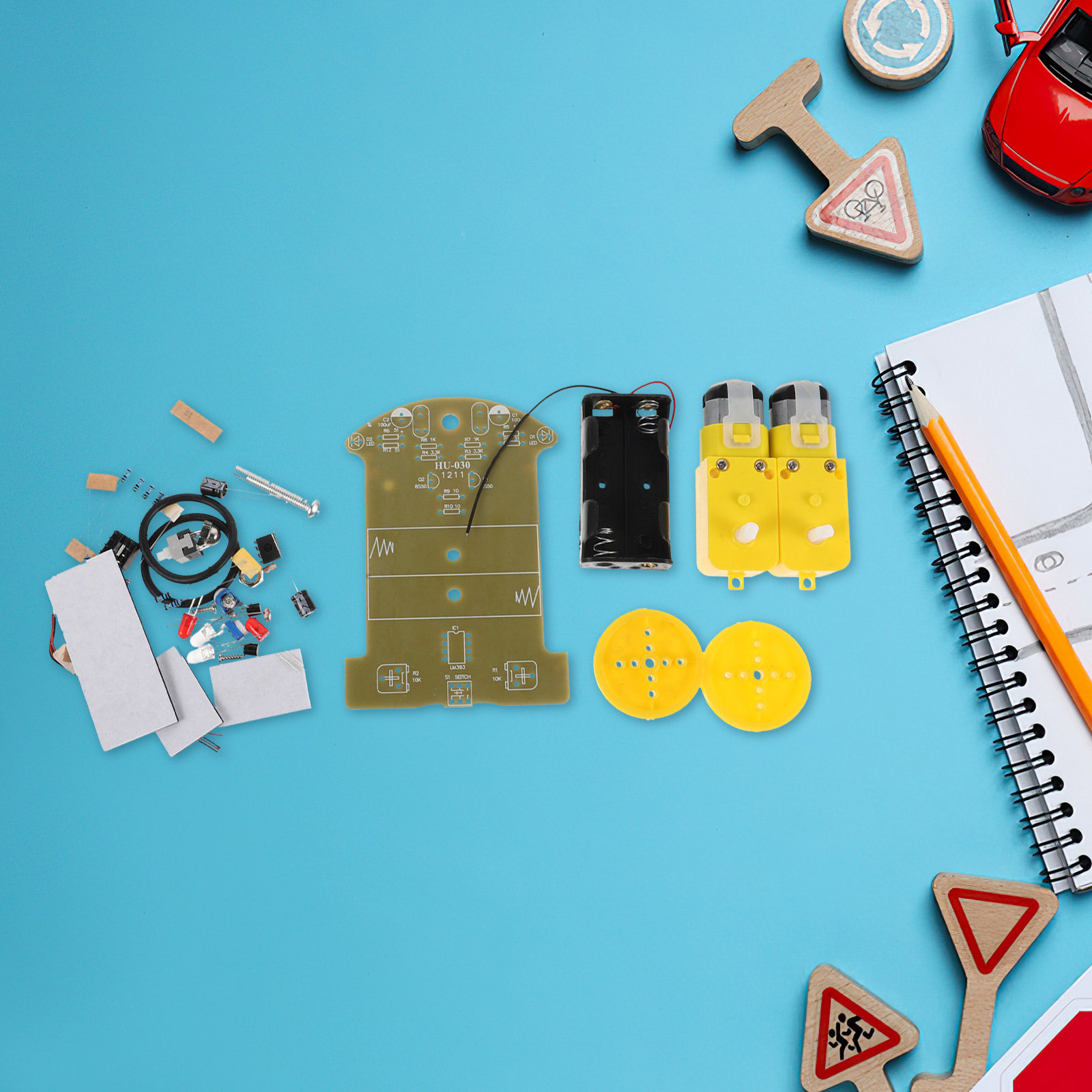 1 Conjunto Kit Carro Inteligen - Diy Robot Electronics Kit avaliação e preço